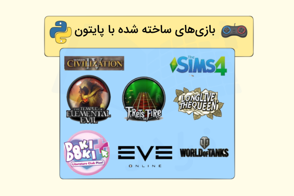 چند مورد از بازی های ساخته شده با پایتون